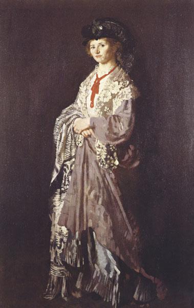 Sir William Orpen A Woman in Grey Sweden oil painting art